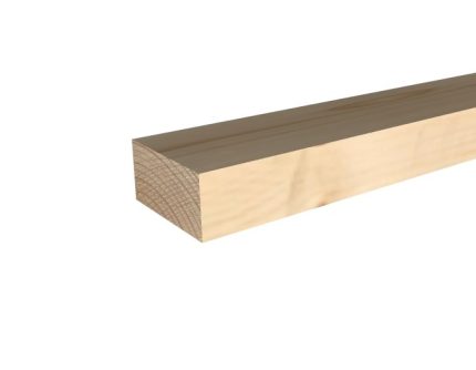 50mm x 50mm x 2.4m Redwood Planed Timber Finished Size 44mm x 44mm