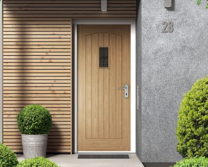 External Cottage Oak Triple Glazed Leaded Door 1981 mm x 762 mm x 44 mm