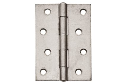 4Trade Polished Chrome Solid Drawn (Brass) Butt Hinge 76mm Pack of 2