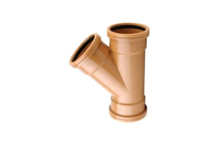 OsmaDrain Single Socket Unequal Junction 45° 110x160mm 6D218