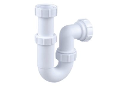Wavin Osma Waste tubular P trap 75mm seal 40mm white