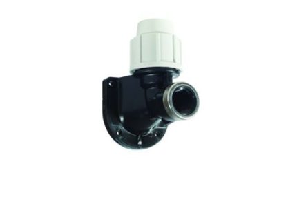 Plasson Mechanical Wall Plate Elbow 25 mm x 3/4 inch 7750D20