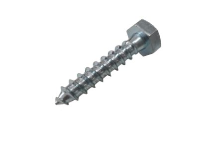 4Trade M10 x 50mm Coach Screw Bright Zinc Plated Qty 5