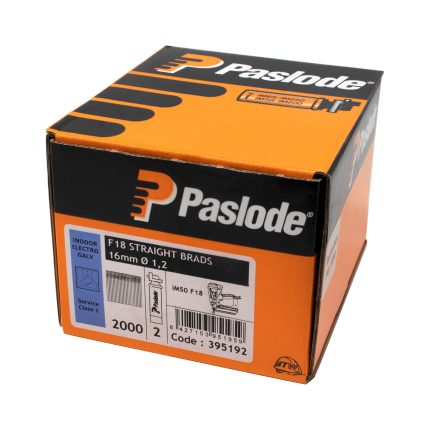 Paslode 300274 Galvanised Angled Brad Fuel Pack F16 x 63mm