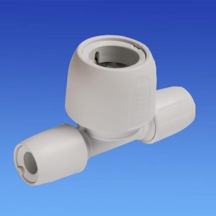 Wavin HEP2O Double End Reduced Tee 22 x 10mm HD18A/22W