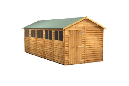 20 x 8 Power Overlap Apex Shed