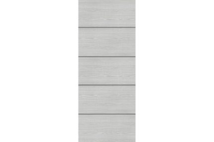 Flush Light Grey Ash Vertical Inlay Fire Door 30M 1981mm x 457mm x 44mm