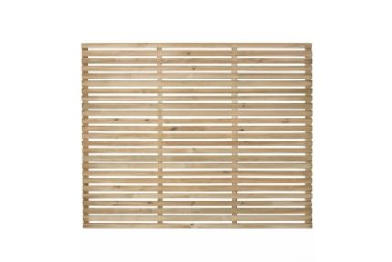 Forest Garden Single Slatted Fence Panel 6 x 5ft