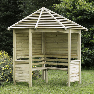 Forest Pressure Treated Venetian Corner Arbour