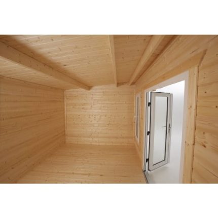 16 x 14 Power Chalet Log Cabin Right Doors
