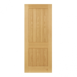 Deanta Ely Prefinished Oak 2 Panel FD30 Door 2040 x 926 x 45mm