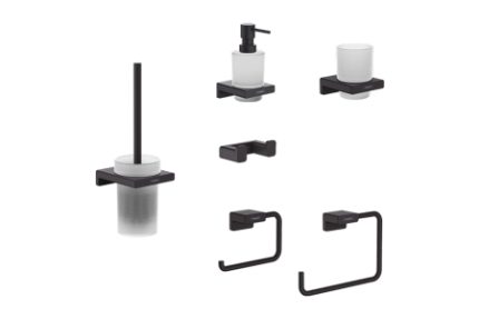 Hansgrohe Bundle AddStoris master bathroom pack - Matt Black - 88102332