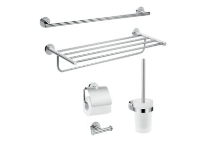 Hansgrohe Logis Universal Bath-accessory extended set - Chrome ï¿½ 41728000