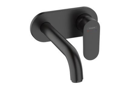 Hansgrohe Vernis Blend Single lever basin mixer for concealed installation wall-mounted with spout 20,7cm - Matt Black - 71576670