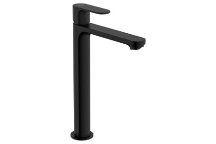Hansgrohe Rebris S Single lever basin mixer 240 CoolStart for washbowls with pop-up waste set - Matt Black - 72580670