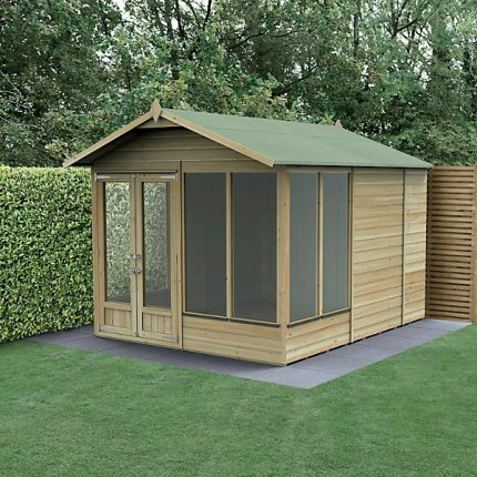 4LIFE Apex Shed 8 x 10 - Double Door - 4 Window Installation