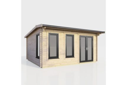 18 x 12 Power Apex Log Cabin Right Doors