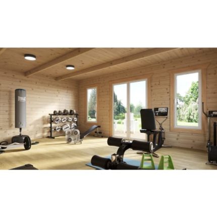 16 x 14 Power Apex Log Cabin Centre Doors