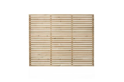 Forest Garden Single Slatted Fence Panel 6 x 5ft Pack of 3 Home Delivered