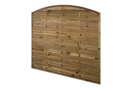Pressure Treated Decorative Dome Top Fence Panel 1.83m x 1.83m - Pack of 4