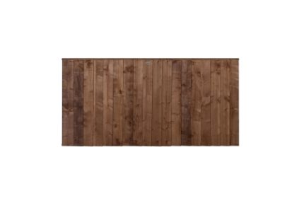 Pressure Treated BrownCloseboard Fence Panel 1.83m x 0.93m - Pack of 3