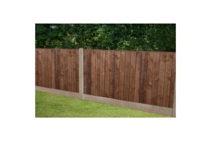 Pressure Treated BrownCloseboard Fence Panel 1.83m x 0.93m - Pack of 5
