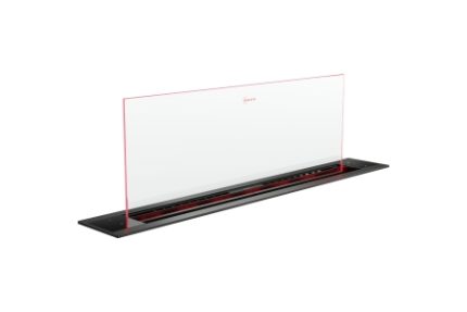 NEFF N90 Home Connect Glassdraft Hob Hood with Touch Control and Guided Air Technology Black & Clear Glass 90cm - I98WMM1S7B