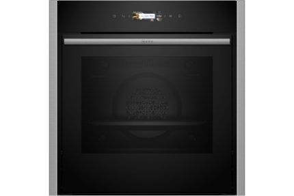 NEFF N70 Home Connect Built In Single Oven with Slide & Hide Handle Stainless Steel 60cm - B54CR31N0B