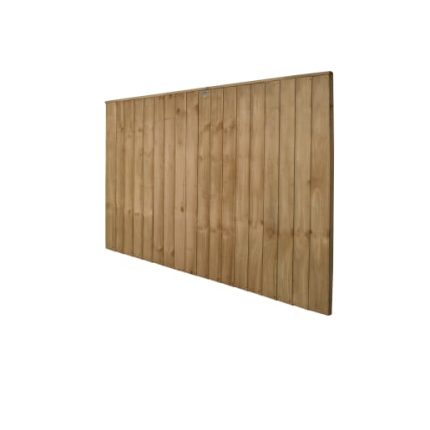 Pressure Treated Brown Pressure Treated Closeboard Fence Panel 1.83m x 1.23m - Pack of 3