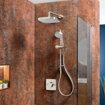 Mira Evoco Dual Shower Brushed Nickel 1.1967.004