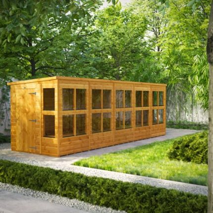 20 x 4 Power Pent Potting Shed