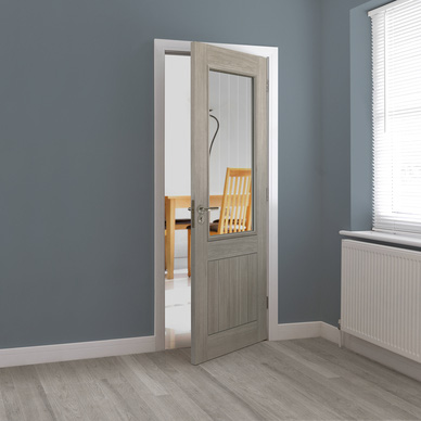 JB Kind Tigris Cinza Internal Glazed Door Dark Grey