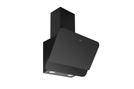 Caple OM600 Wall Chimney Hood Black Glass with LED Touch Control 60cm