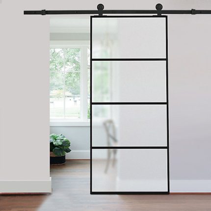 Oak Painted Louvre Glazed Internal Door