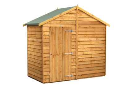 4 x 8 Power Overlap Apex Windowless Shed