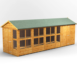 20 x 6 Power Apex Potting Shed With 4ft Side Store