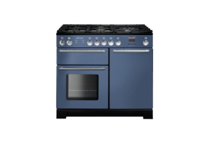 Rangemaster Infusion Dual Fuel Range Cooker Stone Blue 100cm - INF100DFFSB