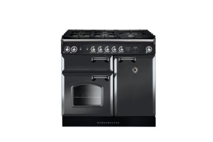 Rangemaster Classic Dual Fuel Range Cooker Slate 100cm - INC100DFFSL
