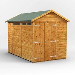 6 x 10 Power Apex Double Door Security Shed