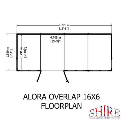 8 x 6 Power Pent Summerhouse