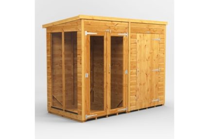 8 x 4 Power Pent Summerhouse With 4ft Side Store