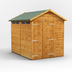 8 x 6 Power Apex Security Shed