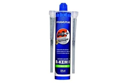 Rawlplug 300ml R-KEM II Polyester Resin Cartridge & Nozzle Pack of 10