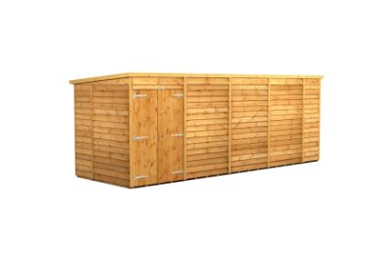 18 x 6 Power Overlap Apex Double Doors No Windows