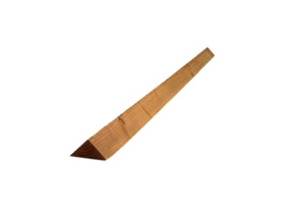 75mm x 75mm x 3.6m Brown Treated Arris Fence Rail 2EX
