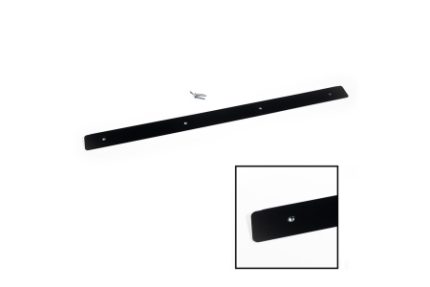 Centurion CJ185L Worktop End Trim Black Aluminium 630 x 40mm 6mm Radius
