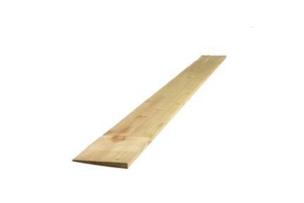 22mm x 125mm x 1.5m Green Treated Featheredge Fencing Board 2EX