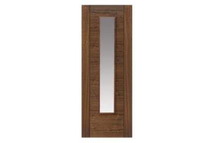 JB Kind Walnut Emral Prefinished Glazed Internal Door