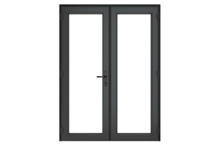 Crystal French Doors GREY-WHITE 2055 x 1290 x 70mm