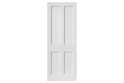 JB Kind Rushmore Victorian Style Primed 4 Panel Shaker White FD30 Door 1981 x 44 mm